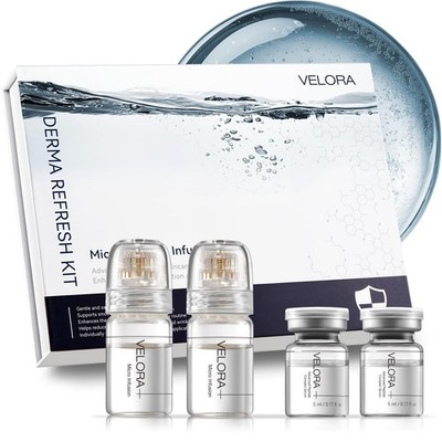 VELORA Micro Infusion System for Face  Hydrating Peptide & Hyaluronic Acid Se...