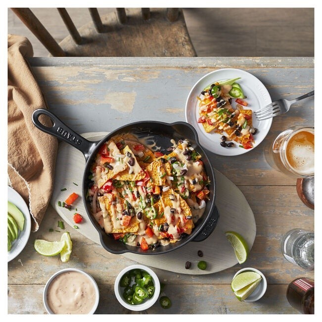 Staub Cast Iron8.5-inch, Traditional Deep Skillet, Black Matte