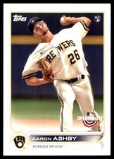 Aaron Ashby 2022 Topps #78 Milwaukee Brewers MLB READ FREE SHIPPING AutographDen