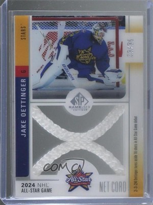2024 Upper Deck SP Game Used All-Star Net Cord Relics 33/35 Jake Oettinger 1j6p