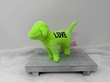 Victoria's Secret Pink Love Green DOG 7" Collectible Plush