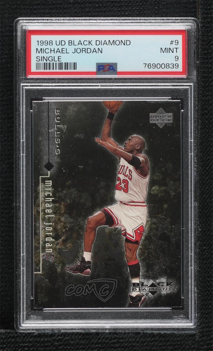 1998-99 Upper Deck Black Diamond Michael Jordan #9 PSA 9 MINT HOF 07qw