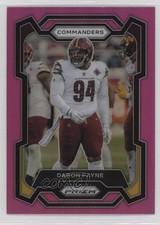 2023 Panini Prizm Pink Prizm Daron Payne #295 15ej