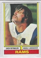 1974 TOPPS JACK REYNOLDS ROOKIE CARD (RAMS) #25