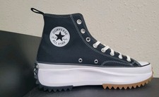 Converse Run Star Hike Hi Platform Black White Gum 166800C Mens 10 Womens 11.5