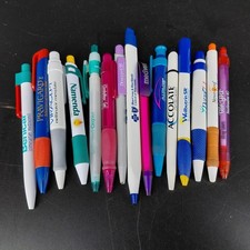 Pharma Advertising Ballpoint Pens Lot 15 Plastic Drug Rep Promo Multicolor