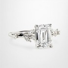 Emerald Cut Diamond Ring 14k White Gold IGI Lab Grown 2.30 Carat   E F VVS  — photo 1