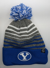 BYU Cougars NCAA Zephyr pom beanie NWT