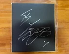 Autographed shikishi (decorative paper board) by Shohei Ohtani
