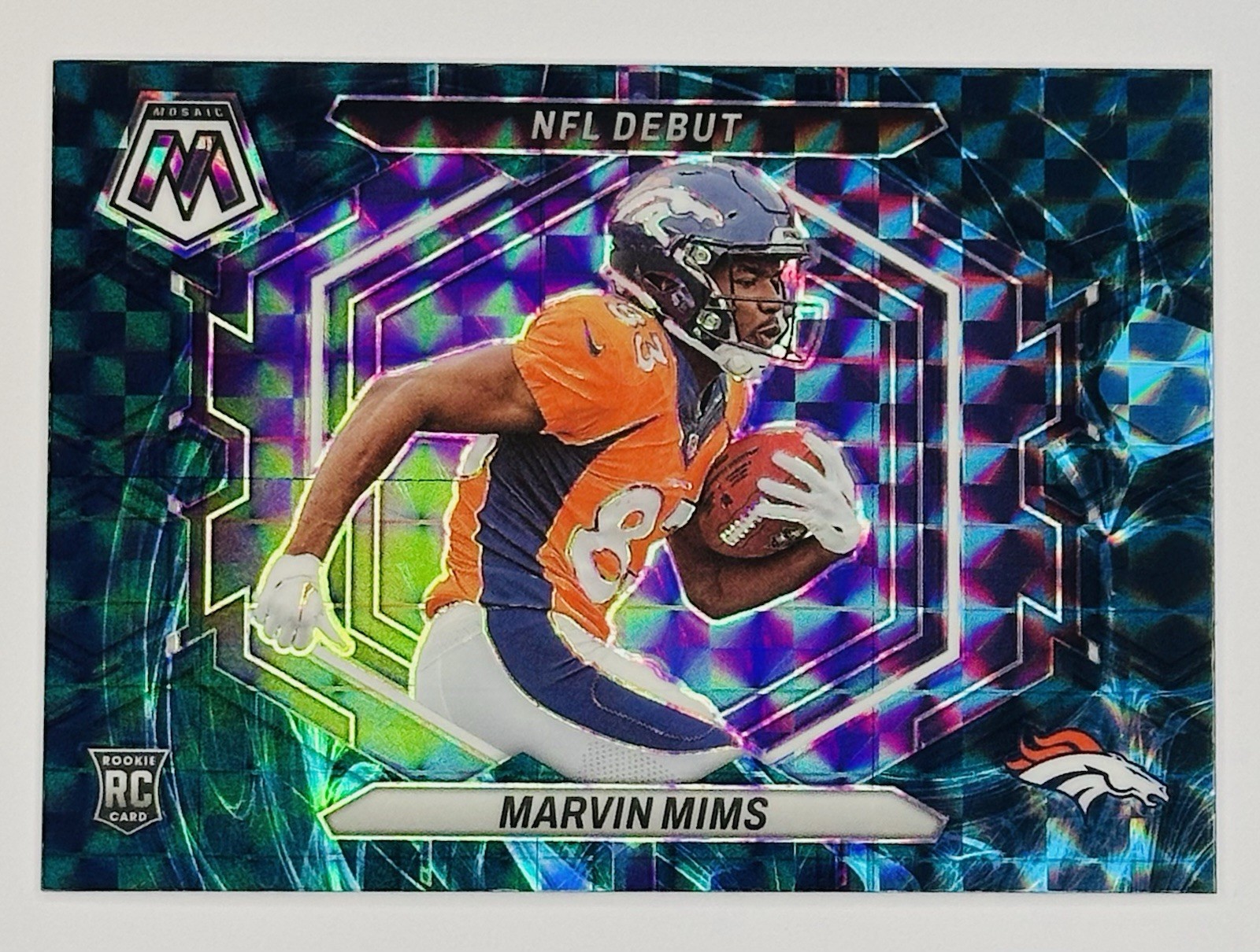 2023 Panini Mosaic MARVIN MIMS Genesis Prizm #ND-13 RC NFL Debut Case Hit SSP 🔥