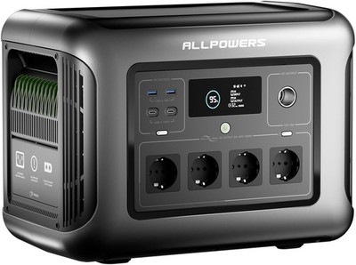 Tragbare Powerstation 1600W 1056Wh LiFePO4 Solar Generator Notstromaggregat 50