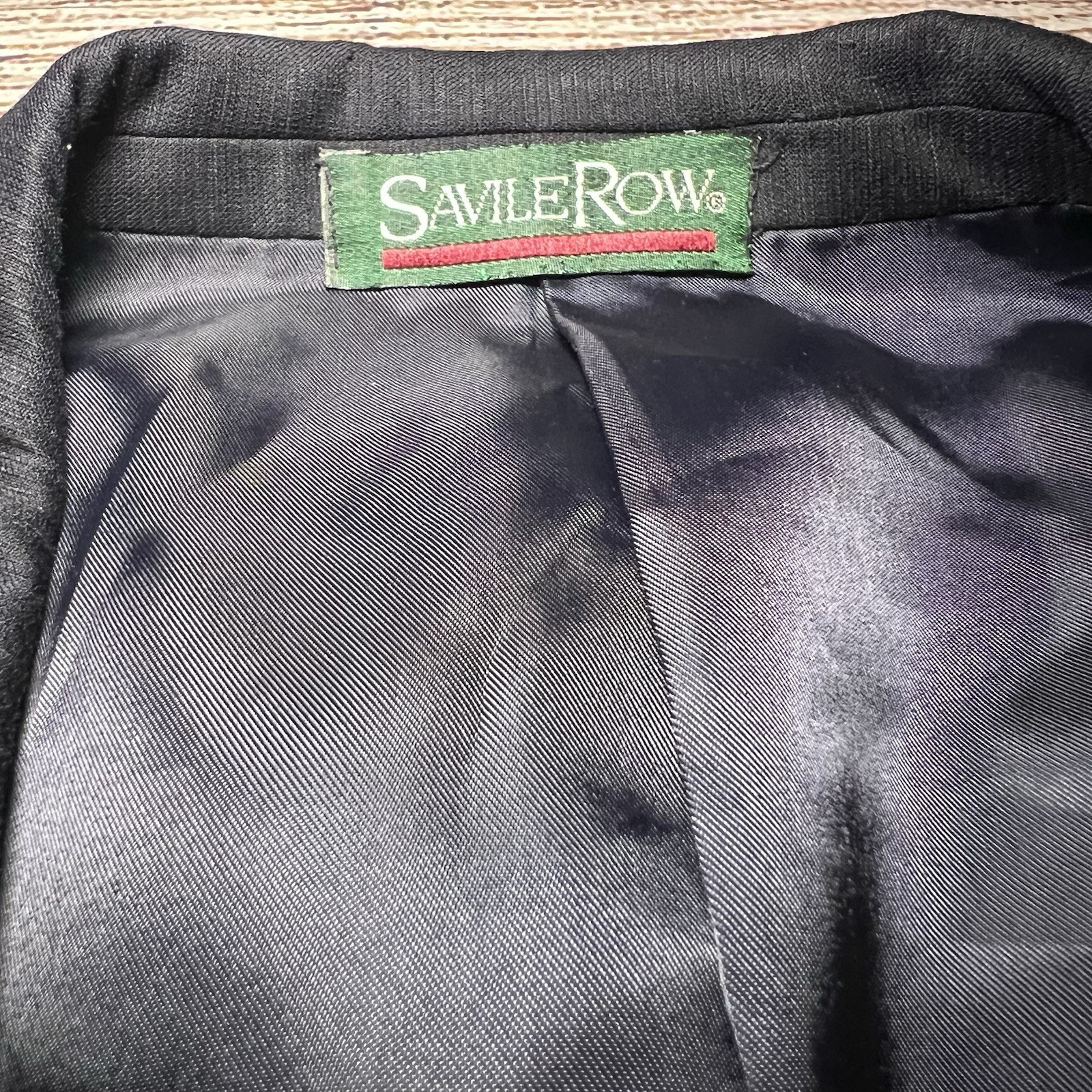 FILA Savile Row 100% pura lana cappotto sportivo uomo taglia 42R blazer giacca nero 3 bottoni