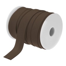 1 Inch Double Fold Bias Tape Continuous Bulk Bias Tape Brown 25 Yards