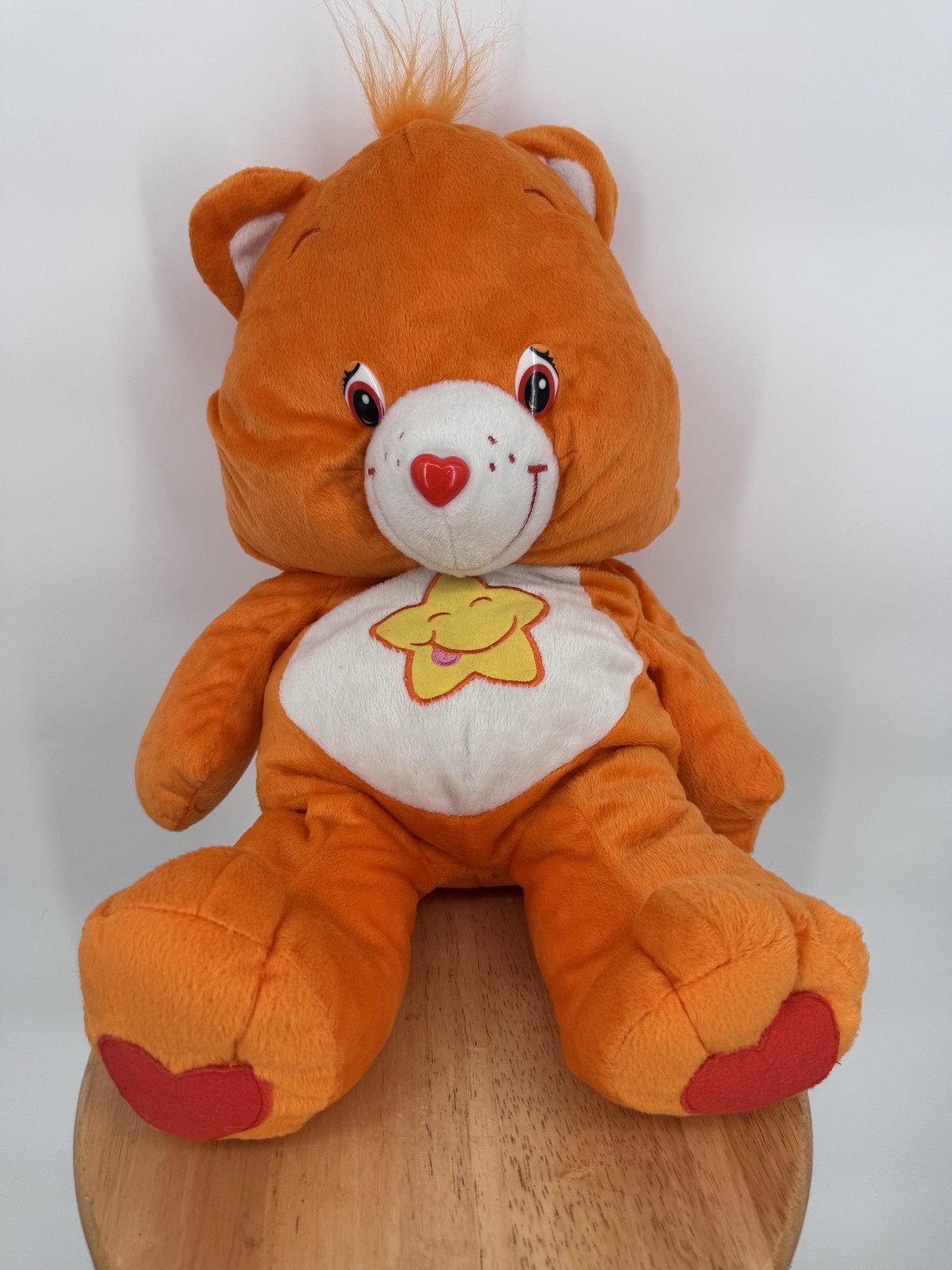 VTG 2005 Nanco Care Bears Funshine Bear Orange Plush Stuffed Animal Large 26Inch