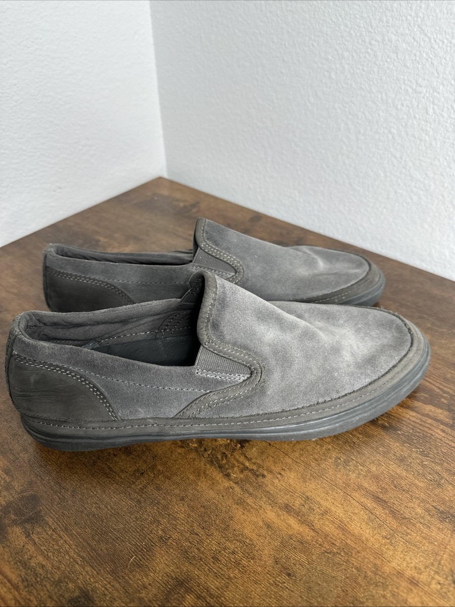 John Varvatos U.S.A. Suede Slip On Shoes Mens 10.5 Gray  display picture 2