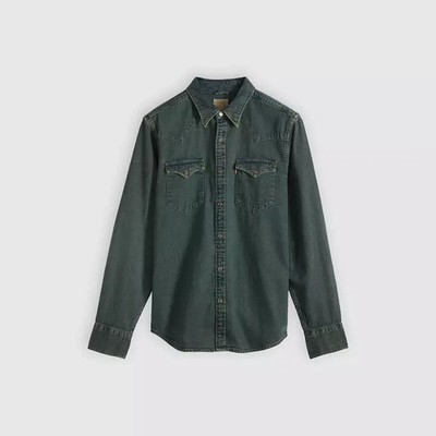 Levi's Barstow Western Denim Shirt Dust Western - Black NWT - SALE!