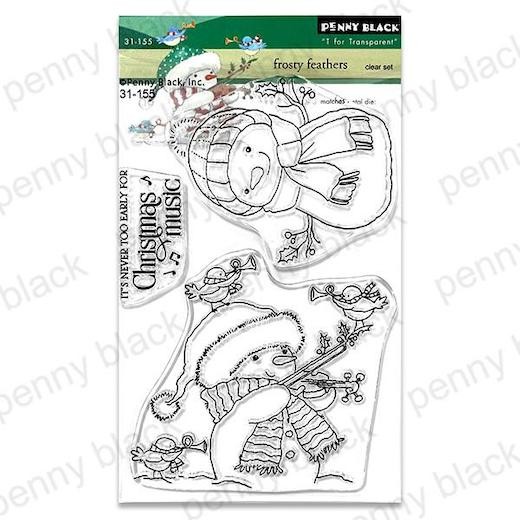 Penny Black Clear Stamps - Frosty Feathers 31-155