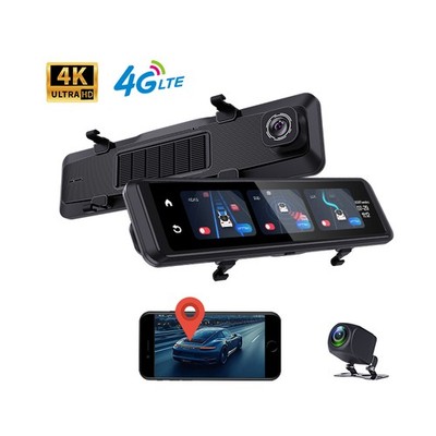 4G BSD ADAS Car DVR Touch Screen Streaming Video RearView Mirror Camera Recorder