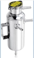 Heinmo Universal Aluminum Car Oil Catch Radiator Breather Tank Kit Reservoir Can