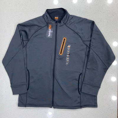 Timberland PRO Men's Reaxion Full-Zip Fleece, Charcoal Heather, 2X-Large