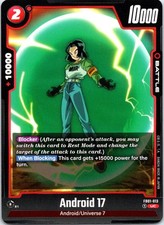 Android 17 Uncommon Awakened Pulse FB01-013 NM