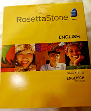 Sprachlernsoftware "RosettaStone" ENGLISCH  Level 1, 2, 3 Mac / PC