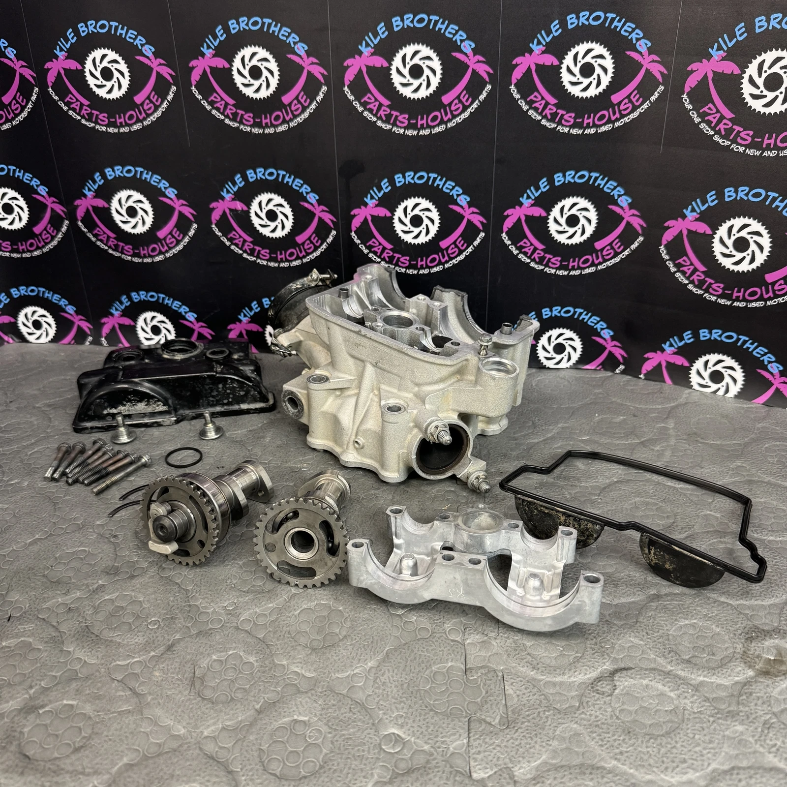 Fäviken 2017 Kawasaki KX250F Motor Engine Cylinder Head Valves Cams