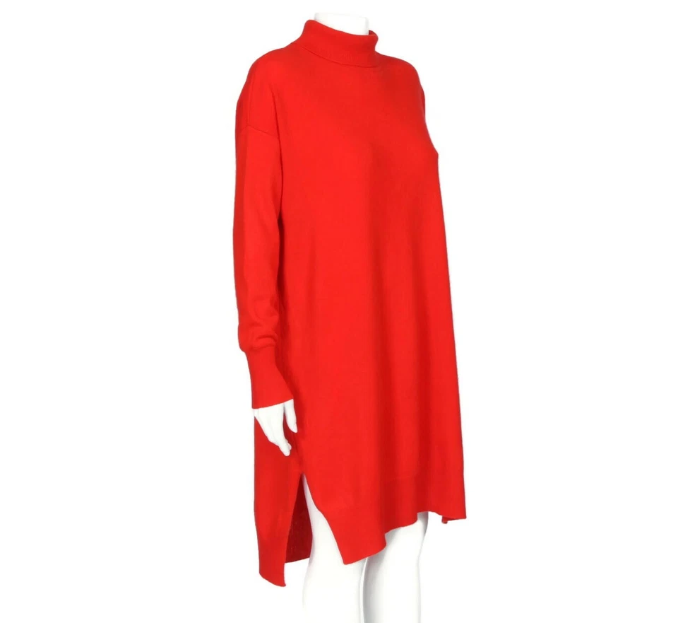DEMYLEE 100% кашемир красный водолазка откат свитер платье размер XS /174 - Изображение 3 из 4