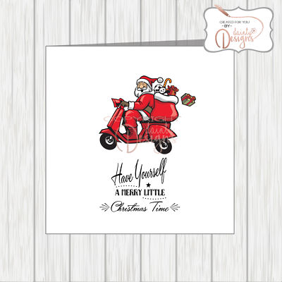 Scooter Couple Christmas Card Wife Husband Boyfriend Girlfriend Vespa Lambretta Scooter Couple Christmas Card Wife Husband Boyfriend Girlfriend Vespa Lambretta