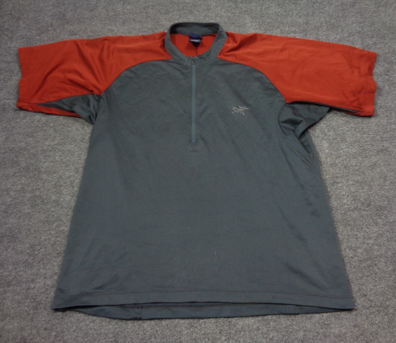 Arc'teryx Camicia Uomo M Grigio Atletica Manica Corta 1 2 Pullover 2 Toni Performance
