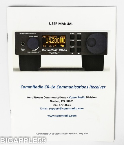 CommRadio CR-1A radio amateur à ondes courtes AM SSB FM VHF récepteur BELLE UNITÉ DE PRÉPARATION - Photo 9/10