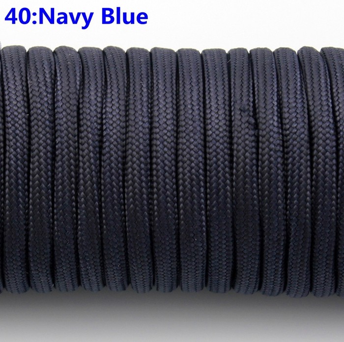 Paracord 7 Fili 50 Metri 4 Mm, Resistente Fino A 200 Kg, Ideale Per Campeggio, Sopravvivenza E Fai-da-te (Blu/Nero) - 5