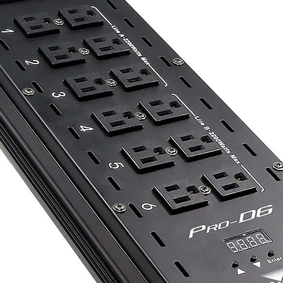 CHAUVET DJ Pro-D6 DMX-512 Dimmer/Switch Pack 6-Channel LED Light Controllers BLA - Image 3 of 4