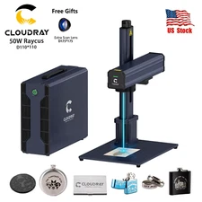Cloudray 110*110mm 50W Raycus Marking Machine for DIY Metal Engraving US Stock