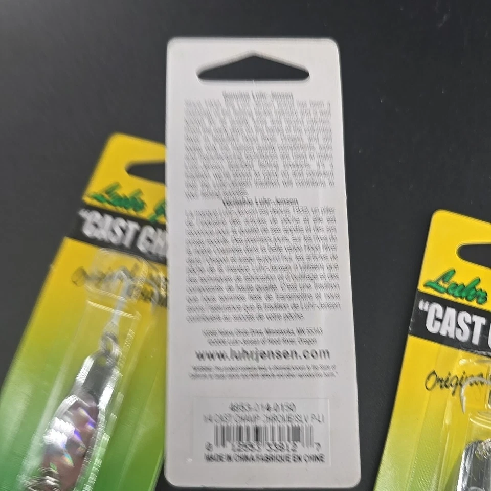 3 X Luhr Jensen Cast Champ SILVER HOLOGRAPHIC  1/4 OZ = UNIVERSAL LURE - Image 2 of 2
