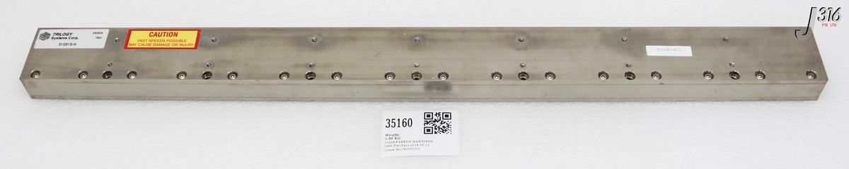 35160 PARKER HANNIFIN MAGNET TRACK, 79CM, VARIAN E11061452 (NEW