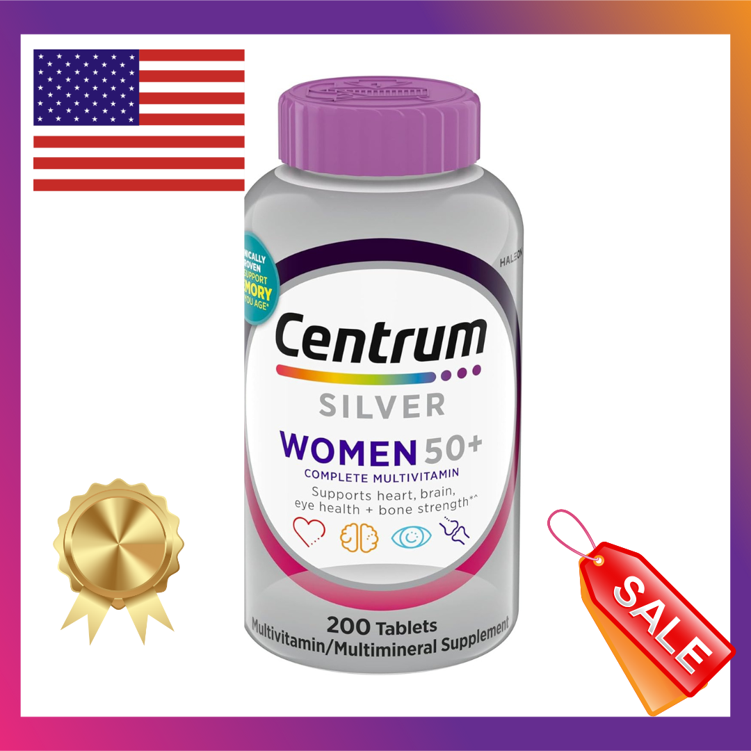 Centrum Silver Multivitamin For Men 50 Plus 200 Count Multimineral Supplement