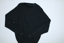 Mens Perry Ellis Gray Knit Crew Neck Sweater XL EUC