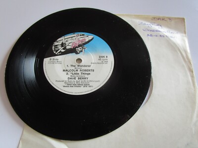 Billy Fury / Malcolm Roberts / Dave Berry   Single Heroes DAK Vinyl 7inch Single