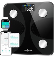 Runstar Smart Scale for Body Weight and Fat Percentage, Syncs with Smartphone