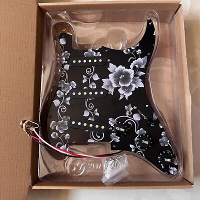 SSS Prewired Loaded Pickguard with Single Coil Pickups for Fender Strat Guitar