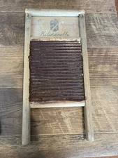 Vintage Primitive Tin Washboard Kitchenette Home Decor