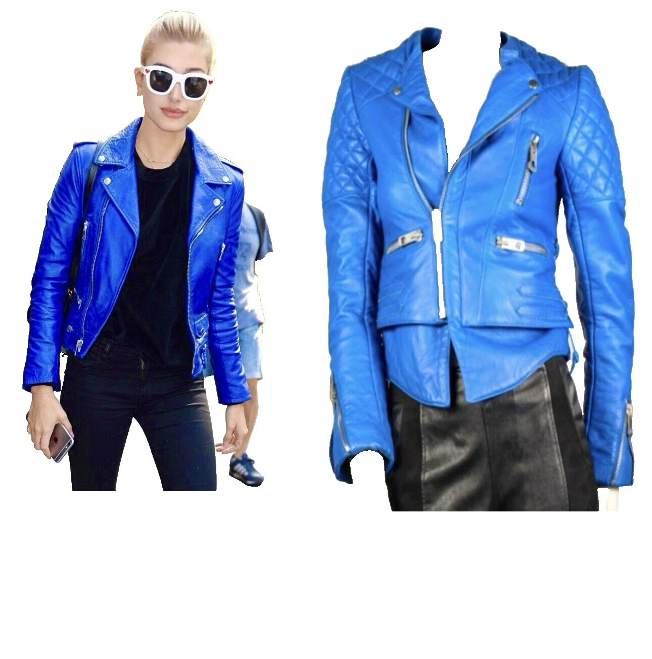 Balenciaga Motorcycle Jacket Regular Size Coats, Jackets & Vests for Women