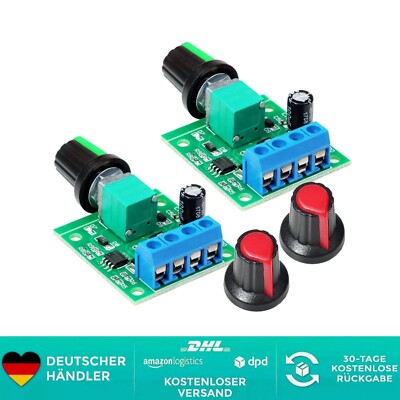 2pcs PWM Niederspannungs-Motordrehzahlregler DC 1.8V 3V 5V 6V 12V 2A 1803B Ei...