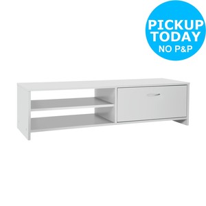 Argos Home 1 Drawer Tv Unit White 5012177285758 Ebay
