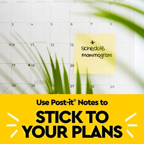 24 Iconic Canary Yellow 3x3 Sticky Note Pads: Perfect for Yearly Organization - Picture 7 of 12