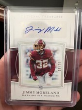 2019 NATIONAL TREASURES RC AUTO #/25 JIMMY MORELAND - REDSKINS