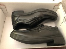 Deer Stags Little Boys Size 12M Wings Slip-on Dress Loafer Black Faux Leather