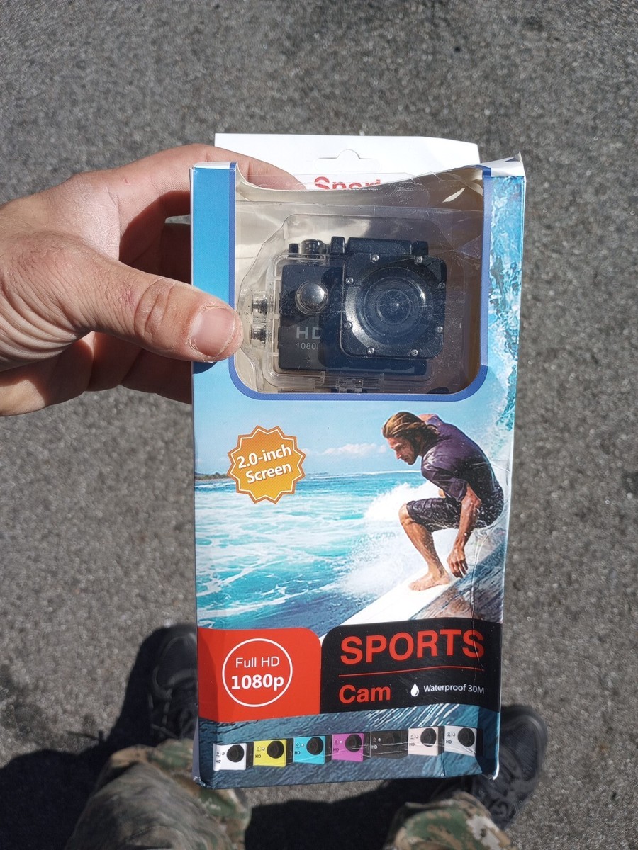 New Sports Cam 1080P Full HD Inch Screen Waterproof 30M Action