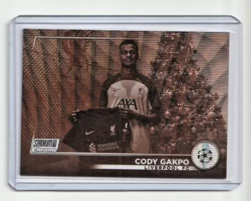 2022-23 Topps Stadium Club Chrome UEFA Cody Gakpo Sepia Wave 23/75 #18
